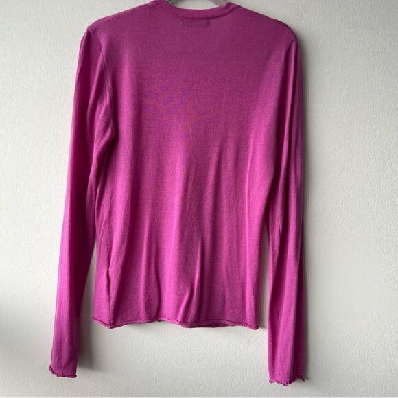 Canelle Cashmere Cardigan in magenta - Picture 5 of 8